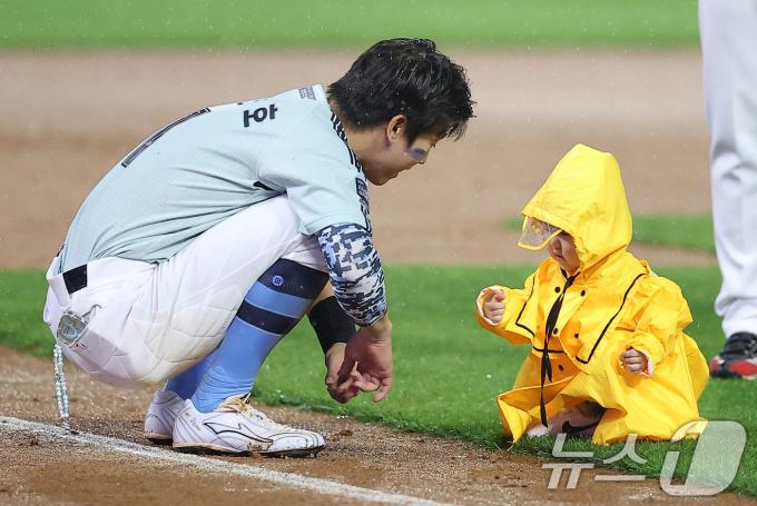 [사진] 박찬호, 딸과 즐거운 시간