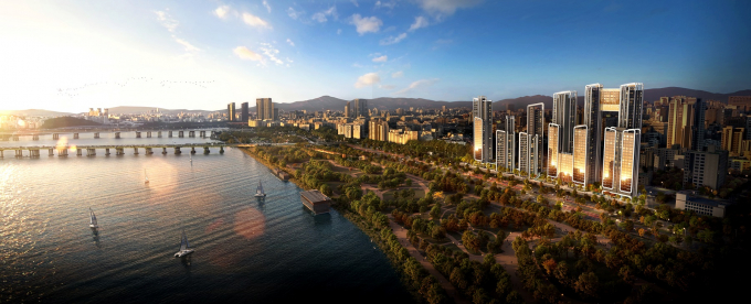 대우건설이 신반포 16차 아파트 재건축 사업을 수주했다. 사진은 신반포 16차 재건축 단지인 '신반포 써밋 라피움' 조감도. /사진=대우건설