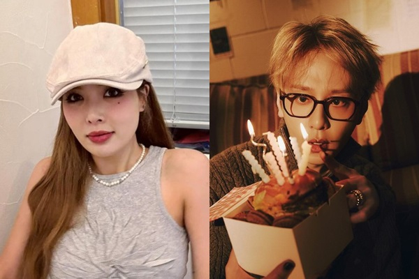 현아와 용준형이 결혼 발표를 했지만 현아의 전 연인 던의 계정에는 여전히 커플 사진이 남아 있다./사진=현아, 용준형 인스타그램