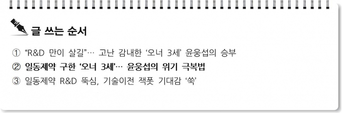 [S리포트] 일동제약 구한 '오너 3세'… 윤웅섭의 위기 극복법