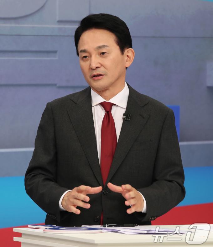 [사진] 발언하는 원희룡 후보