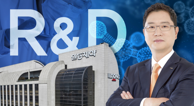 윤웅섭 일동제약 대표이사가 R&D 전문기업을 표방하면서 투자금을 대폭 확대했다. 오랜 적자 끝에 흑자전환에 성공하면서 긍정적인 전망이 이어지고 있다. /그래픽=강지호 기자
