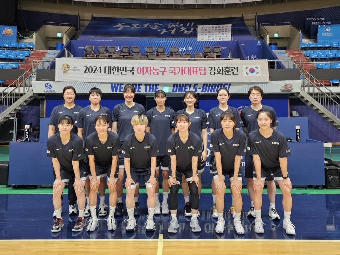 2024 대한민국 여자농구 대표팀 강화훈련. (대한민국농구협회 제공)