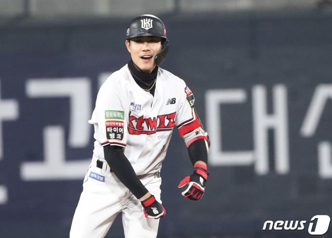 전역을 눈앞에 두고 있는 KT 위즈 심우준. /뉴스1 DB ⓒ News1 김영운 기자