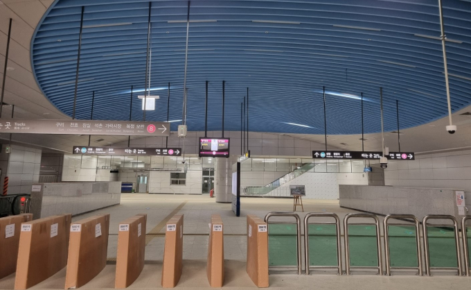 세심한 사각지대 관리가 가능한 '경기도 안심역사(4S Station)' 기준을 처음으로 적용한 별내역사 전경. 사진제공=경기도 