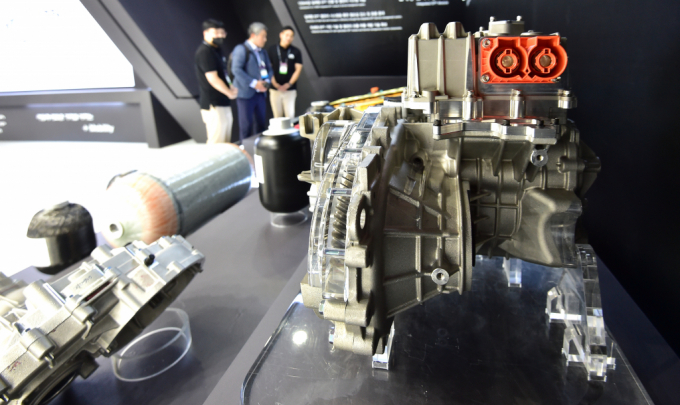  대한민국 미래모빌리티엑스포’에 전시된 자동차 부품 /사진=뉴스1