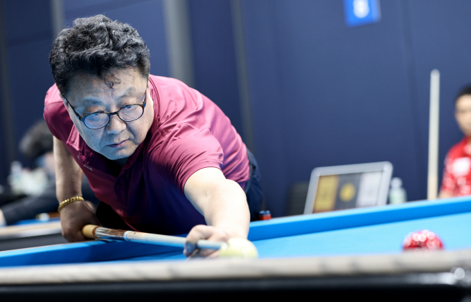 'PBA 최고령' 김무순이 PBA 첫 해외투어인 베트남 대회 출전권을 획득했다. /사진=PBA