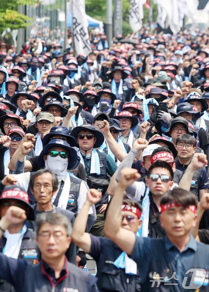 [사진] '거리로 나선 공공운수노조'