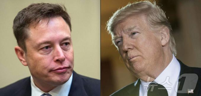일론 머스크(왼쪽)와 도널드 트럼프ⓒ AFP=뉴스1