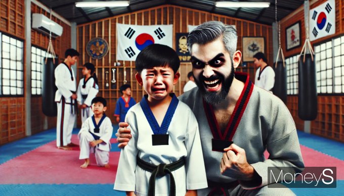 30대 태권도장이 자신의 태권도장에서 5살 어린이 관원을 심정지 상태로 빠트렸다. 오늘 오후 해당 관장은 구속 전 피의자 심문을 받는다. 사진과 기사는 무관함. /사진=챗GPT