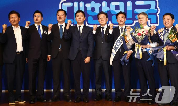 [사진] 한 자리에 모인 민주당 당대표 후보