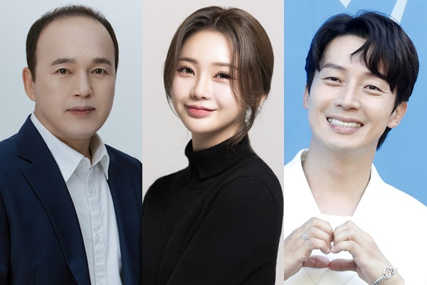 김호중의 소속사 생각엔터테인먼트 출신 연예인들이 새로운 둥지를 찾았다. 사진은 배우 김광규,가수 홍지윤, 방송인 허경환(왼쪽부터). /사진=크리오스엔터테인먼트, 초이크리에이티브랩, 뉴스1