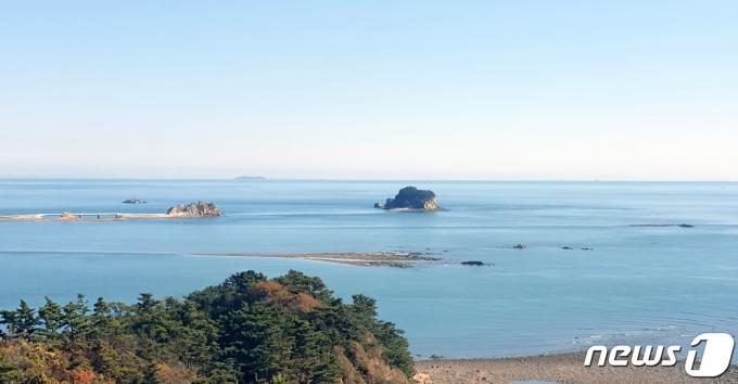 인천시 옹진군 백령도 진촌시내의 모습.(독자제공) 2022.11.2/뉴스1 ⓒ News1 정진욱 기자