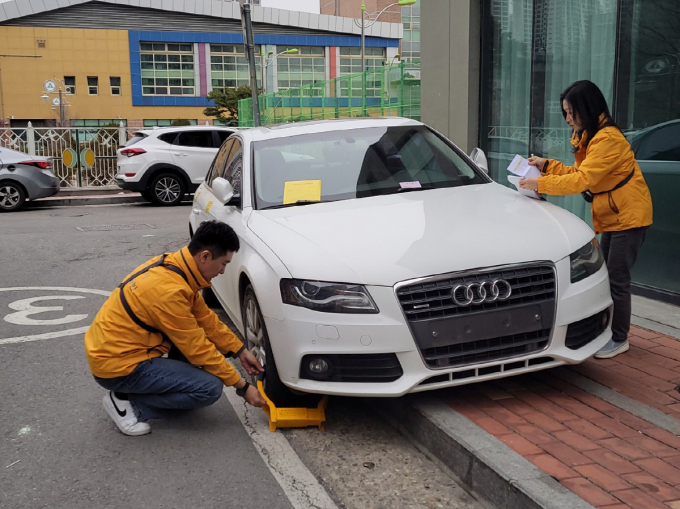 체납차량 단속 현장. / 사진제공=고양특례시