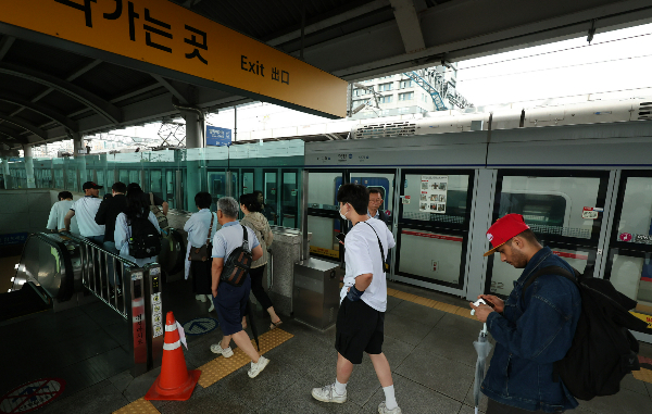 지하철 1호선 도봉산역~연천 구간 운행이 중단 됐다.  /사진=뉴스1 