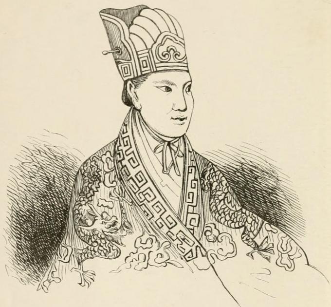 태평천국의 건국자 홍수전. (출처: Unknown author; published by Melchior Yvan(1806-1873) and Joseph-Marie Callery(1810-1862), Wikimedia Commons, Public Domain)