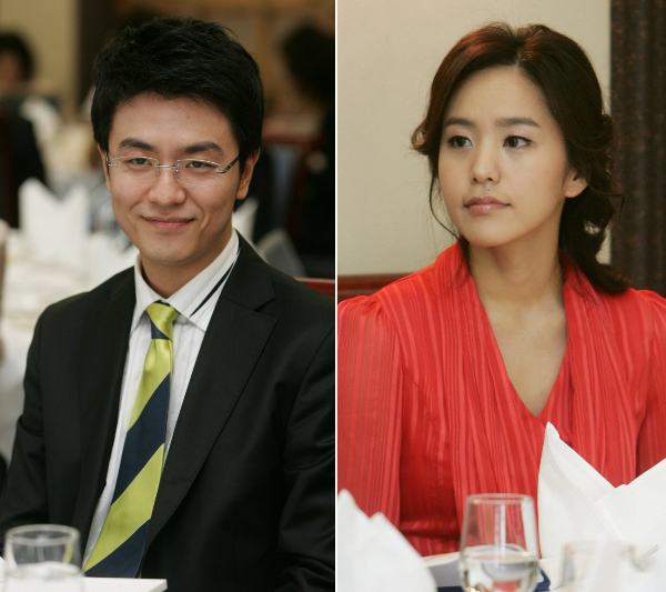 아나운서 최동석이 거주하고 있는 제주도 빌라와 그의 부모가 사는 서울 성동구 왕십리의 집도 박지윤 명의인 것으로 확인됐다. 사진은 지난 2007년 4월24일 최동석(왼쪽)과 박지윤(오른쪽) 아나운서. /사진=머니투데이