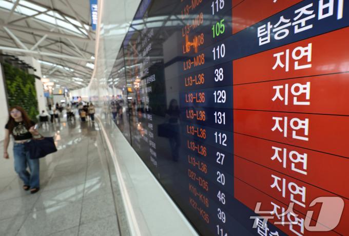 [사진] 'MS 대란' 발권시스템 대부분 복구…항공편은 지연
