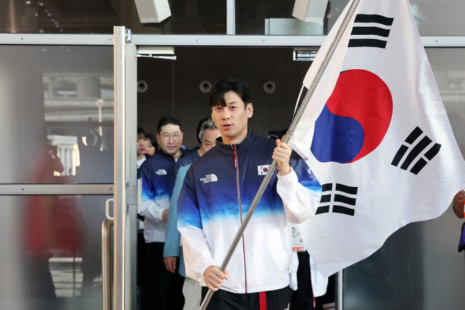 대한민국 선수단이 파리에 도착했다. /사진=뉴스1