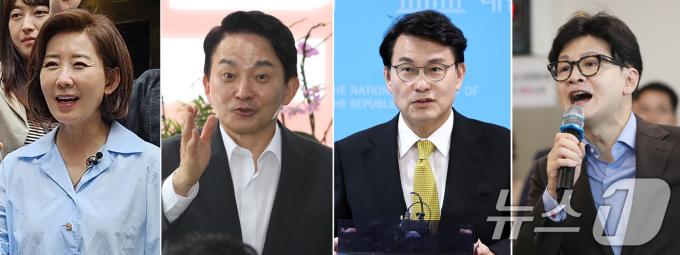 [사진] 막판 표심잡기 나선 국민의힘 당권 주자들