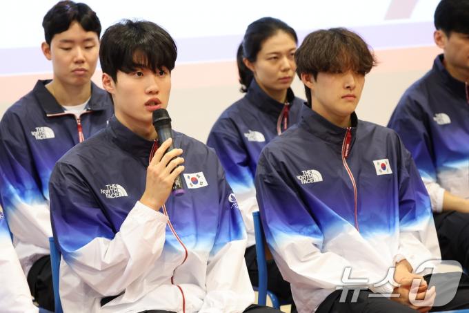 [사진] 황선우 '2024 파리올림픽 각오는'
