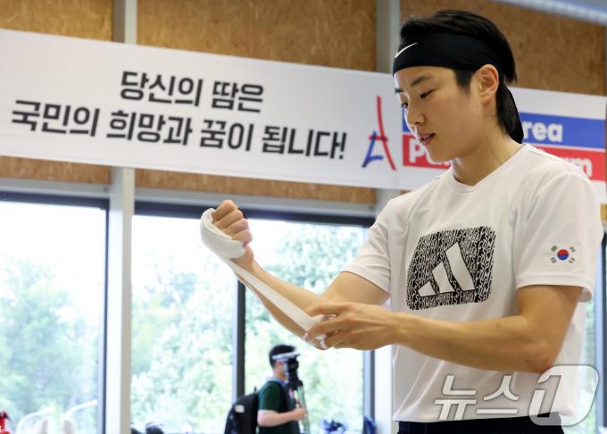 [사진] 훈련 준비하는 오연지