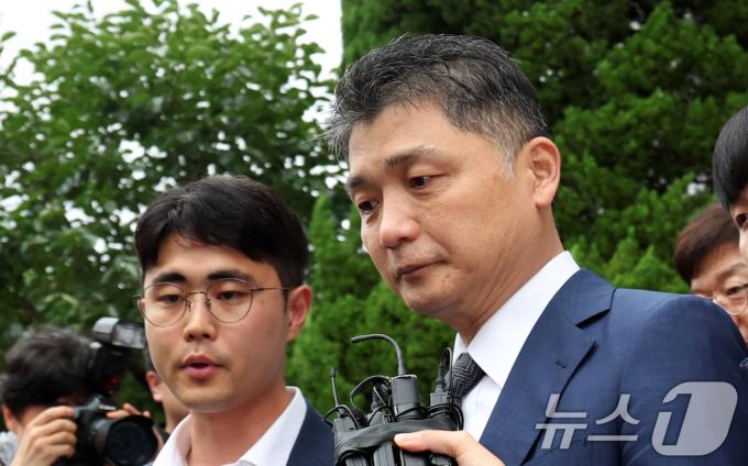 [사진] 영장실질심사 마친 김범수 카카오 경영쇄신위원장