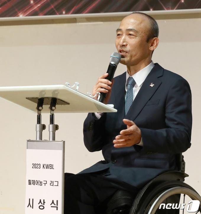 정진완 대한장애인체육회장. (한국휠체어농구연맹 제공) 2023.12.12/뉴스1