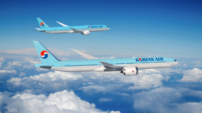 대한항공 B777-9(아래) 및 B787-10(위) 이미지 /사진=대한항