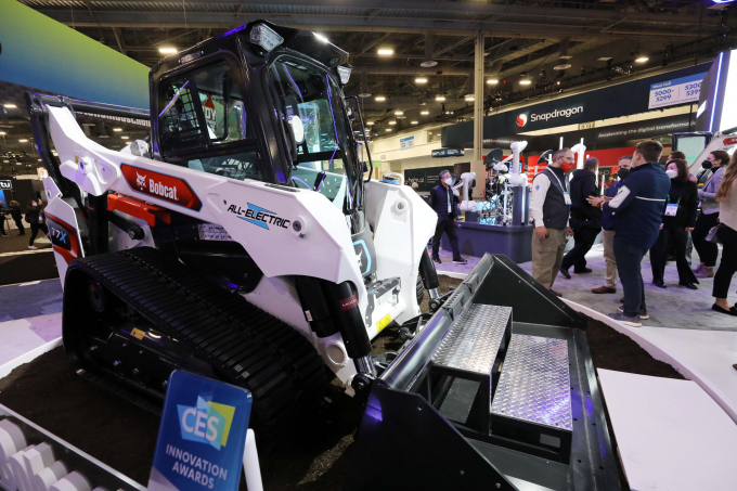 CES2022에 전시된 밥캣 전동식로더 T7X /사진=뉴스1