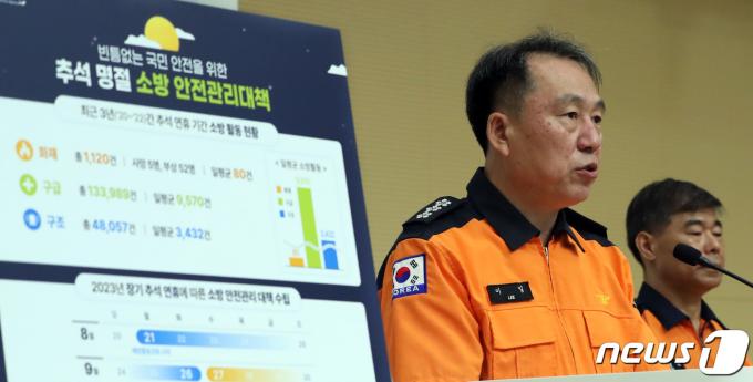 이일 전 소방청 차장(왼쪽에서 첫 번째). ⓒ News1 김기남 기자