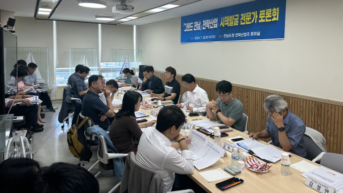                                 그랜드 전남 전략산업 시책발굴 전문가 토론회 모습/전남도