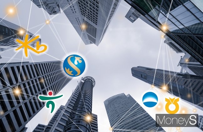 KB·신한·하나·우리·NH농협금융 등 5대 금융그룹의 상반기 당기순이익은 총 11조1064억원으로 집계됐다/사진-머니S