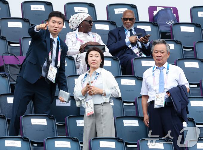 [사진] 이기흥·유승민 '2024 파리 올림픽 개회식 참석'