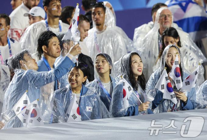 [사진] 대한민국 선수단 '싱글벙글'