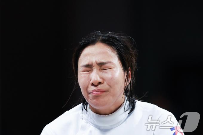 [사진] 강영미 '아쉬운 결과'