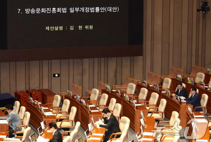 [사진] '방문진법' 본회의 상정