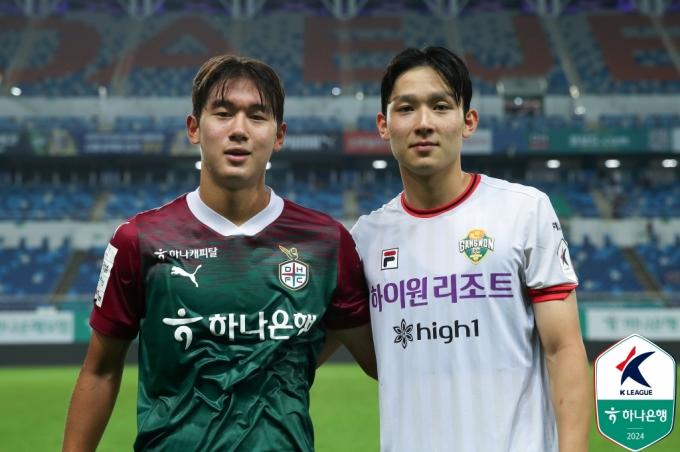 윤도영(왼쪽)과 양민혁(한국프로축구연맹 제공)
