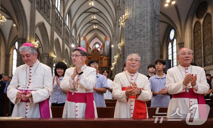 [사진] WYD 발대식 참석한 염수정 추기경