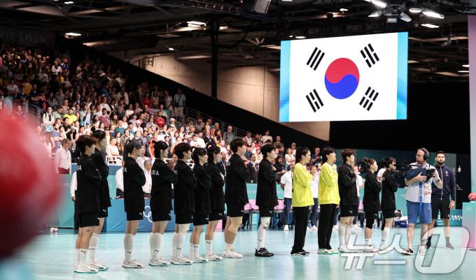 [사진] 승리 다짐하는 대한민국 선수들