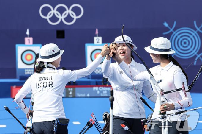 [사진] 여자 양궁대표팀 '서울올림픽에서 파리까지…10연패 달성'