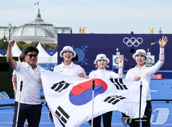[사진] '서울올림픽부터 파리까지' 여자 양궁대표팀 10연패