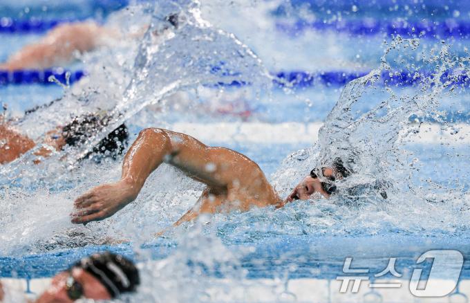 [사진] 황선우 '200M 자유형 출격'