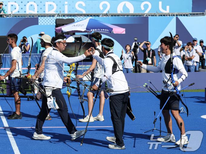 [사진] 대한민국 남자 양궁대표팀 '金 정조준'