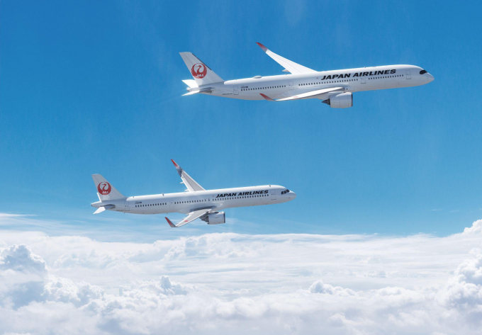 일본항공이 도입하는 에어버스 A350-900(위), A321neo(아래) /사진=에어버스