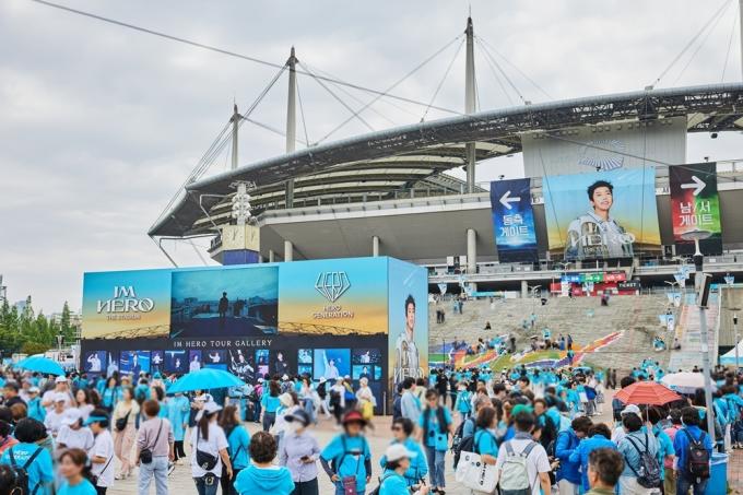 임영웅 서울월드컵경기장 콘서트(물고기뮤직 제공) ⓒ News1 황미현 기자