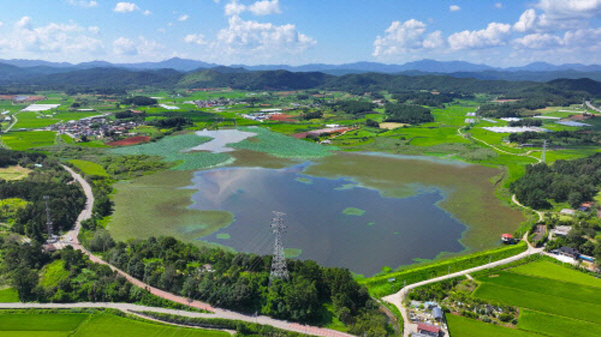 평동호수 전경./사진=광주 광산구청 