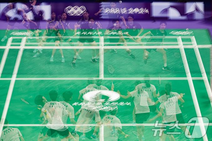 [사진] 전체 코트 활용하는 대한민국