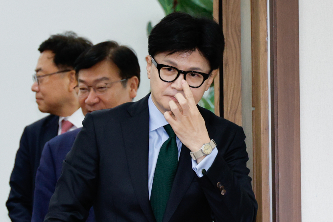 한동훈 국민의힘 대표가 이르면 2일 정점식 전 정책위의장의 후임 인선을 발표할 예정이다. 사진은 한 대표가 지난 1일 서울 여의도 국회에서 열린 최고위원회의에 입장하는 모습. /사진=뉴스1