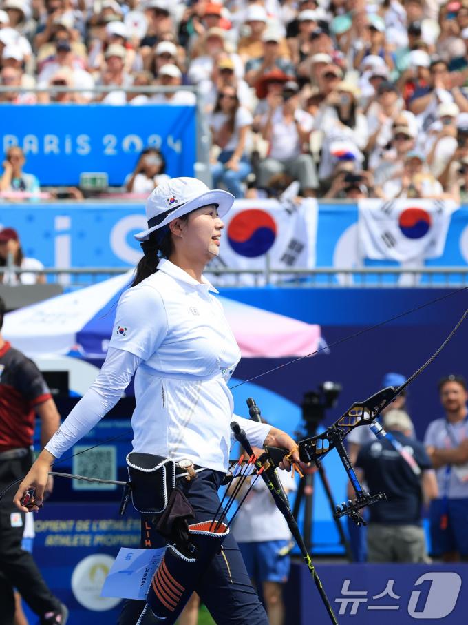 [사진] 임시현 '3관왕의 순간'